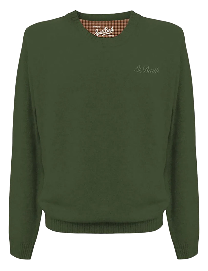 MC2 SAINT BARTH MAGLIONE UOMO GREEN MILITARY