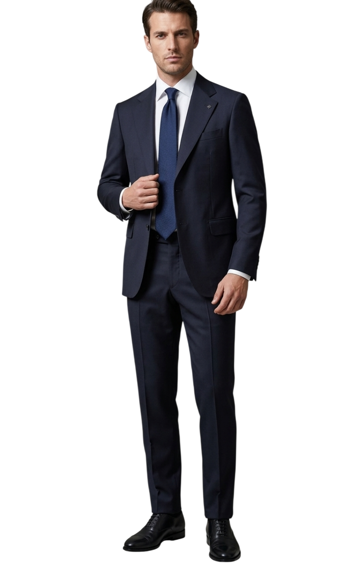 TAGLIATORE ABITO NAPOLI IN LANA VERGINE COLORE BLU