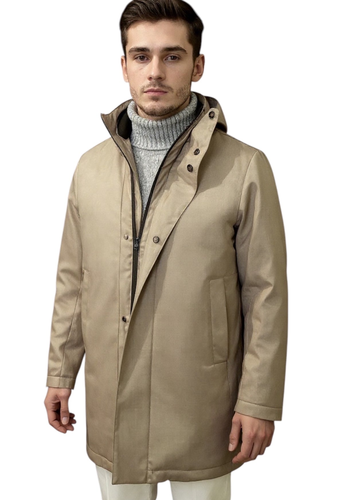 MARK MIDOR GIACCONE TERMICO COLORE BEIGE