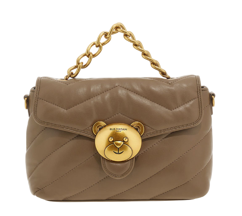 RUE MADAM PARIS POCHETTE PUFFY SHOULDER XL TAUPE