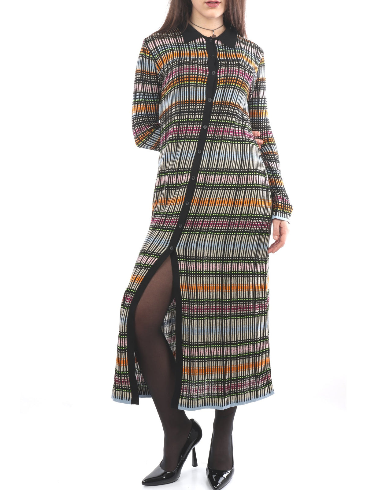 MISSONI ABITO/CARDIGAN LUNGO CON MANICHE FANTASIA MULTICOLOR