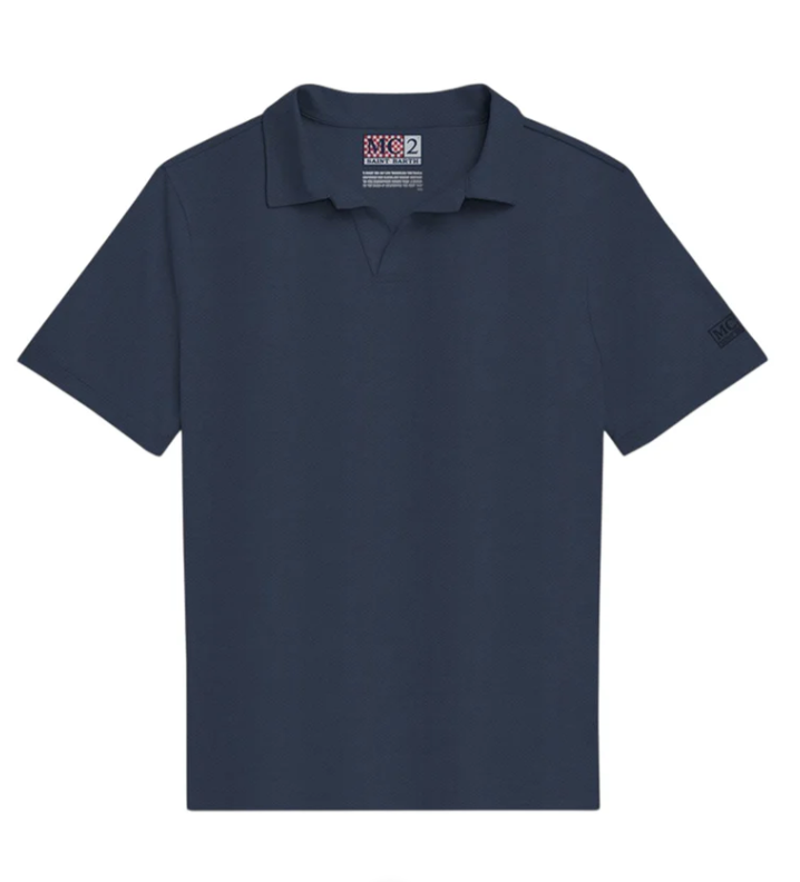 MC2 SAINT BARTH POLO UOMO IN PIQUET TECNICO CHIMERA BLU NAVY