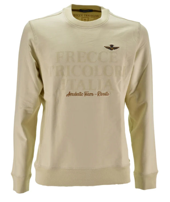 AERONAUTICA MILITARE FELPA GIROCOLLO COLORE GHIACCIO