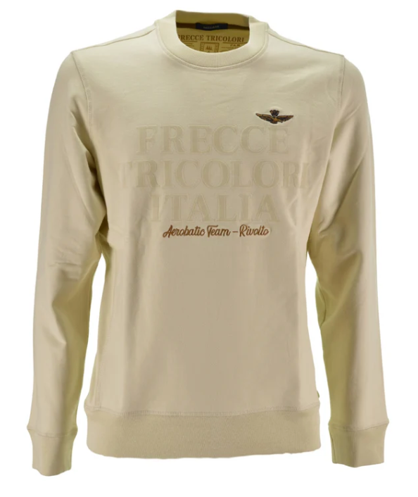 AERONAUTICA MILITARE FELPA GIROCOLLO COLORE GHIACCIO