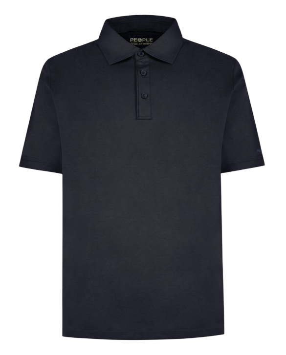 PEOPLE OF SHIBUYA POLO MASAMBA IN JERSEY ELASTICIZZATO COLORE BLU NAVY