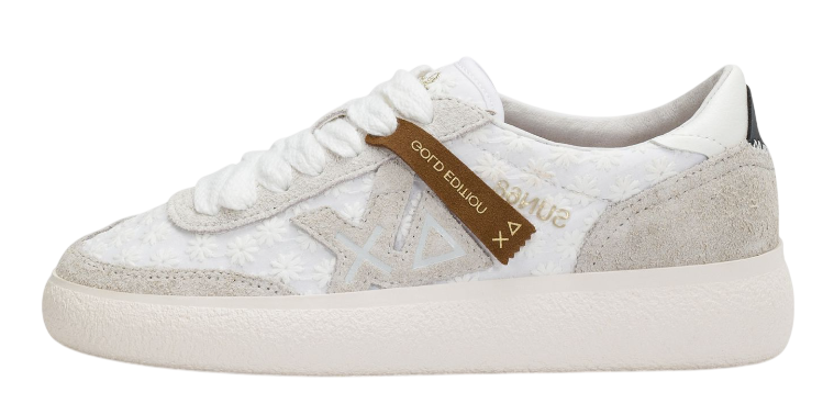 SUN68 SNEAKERS SALLY SUMMER BIANCO PANNA