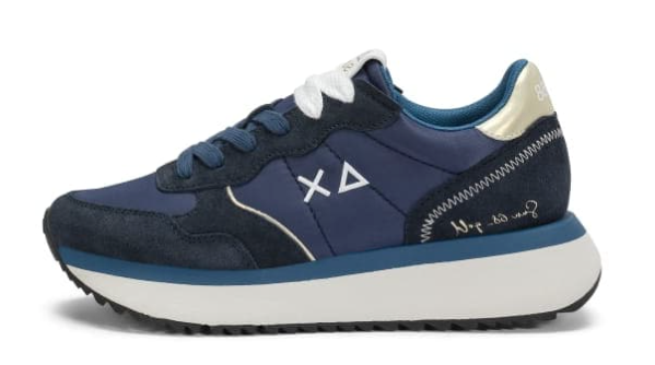 SUN68 SNEAKERS BIG ALLY GOLD NAVY BLUE