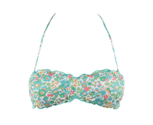 MC2 SAINT BARTH TOP BIKINI A FASCIA CON STAMPA BETSY VERDE