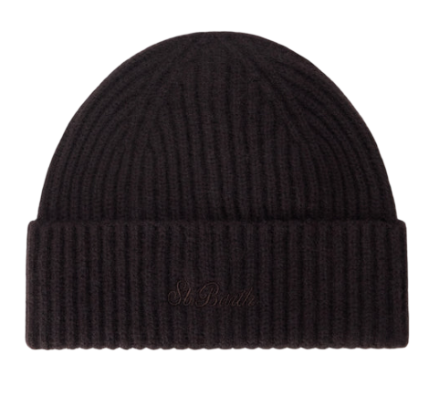 MC2 SAINT BARTH BERRETTO WENGEN CASHMERE DARK BROWN