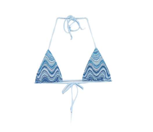MC2 SAINT BARTH BIKINI TOP LEAH AZZURRO.