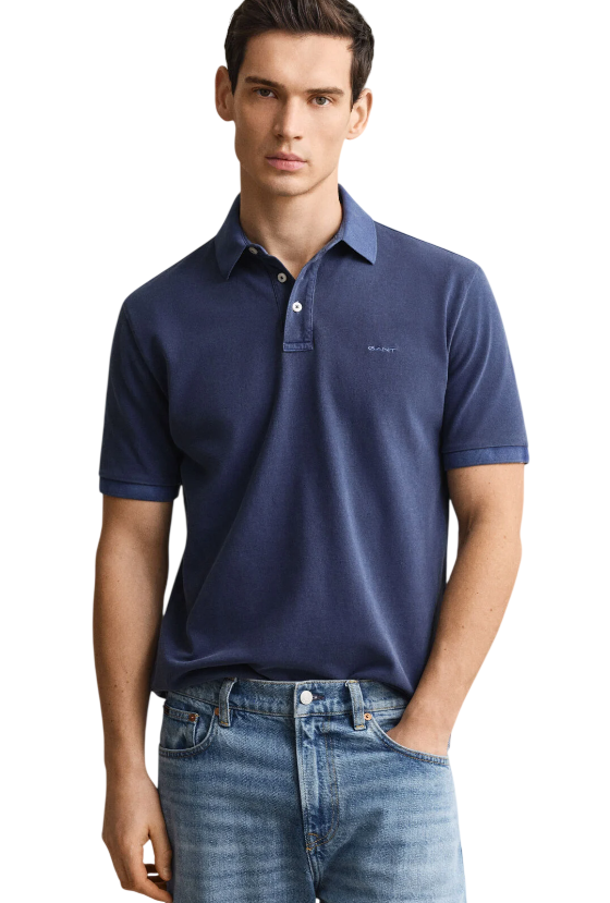 GANT POLO SUNFADED REGULAR PERSIAN BLUE