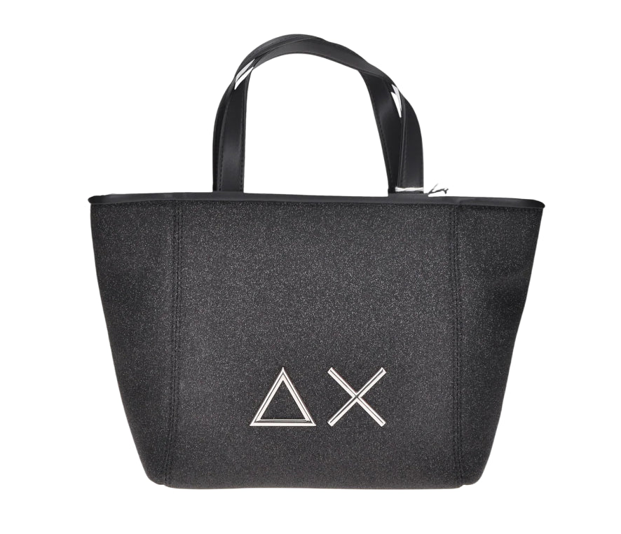 SUN68 BORSA XS GLITTER BAG NERO
