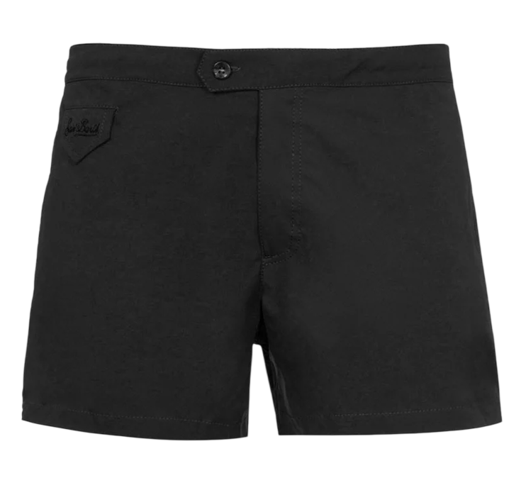MC2 SAINT BARTH COSTUME HARRYS IN TESSUTO TECNICO NERO TINTA UNITA