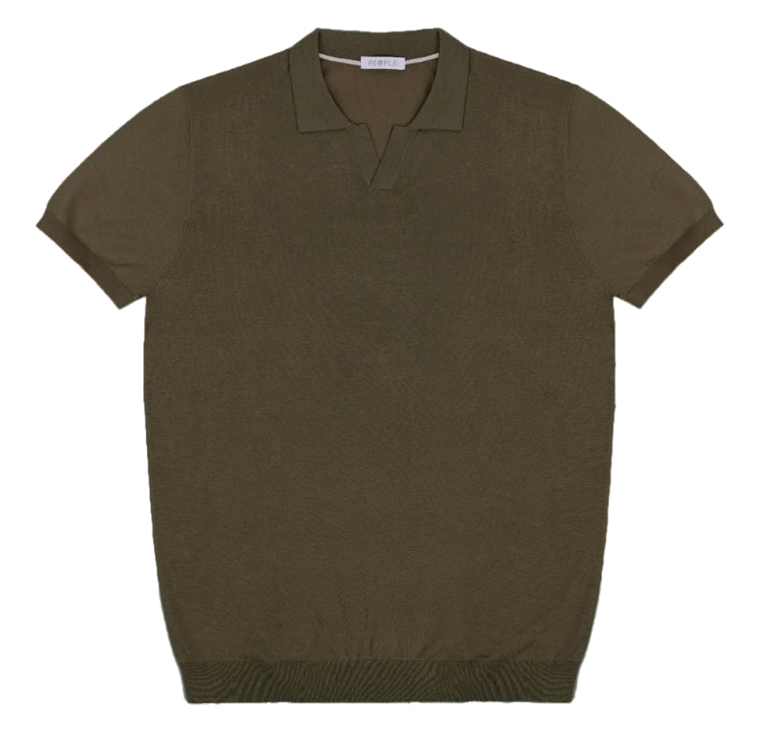 PEOPLE OF SHIBUYA POLO IN MAGLIA YABAI DONGQI MILITARY GREEN