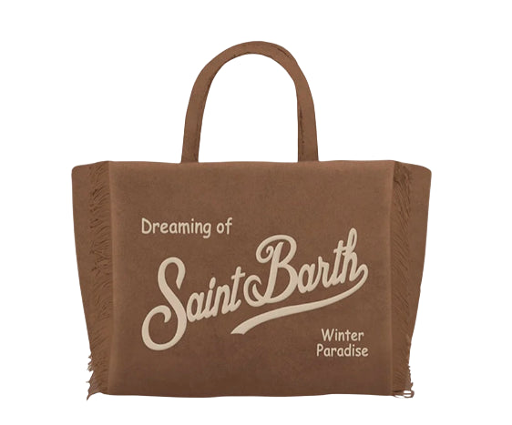 MC2 SAINT BARTH BORSA COLETTE IN VELLUTO CAMMELLO