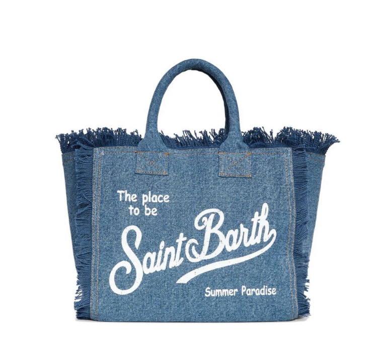 MC2 SAINT BARTH BORSA COLETTE CANVAS DENIM