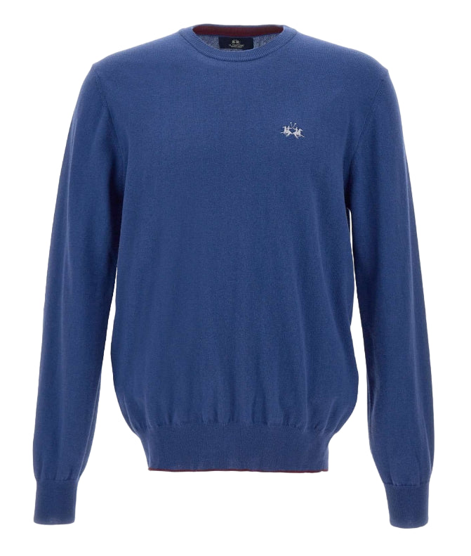 LA MARTINA PULLOVER ZLATKO REGULAR FIT COTONE LANA BLUE