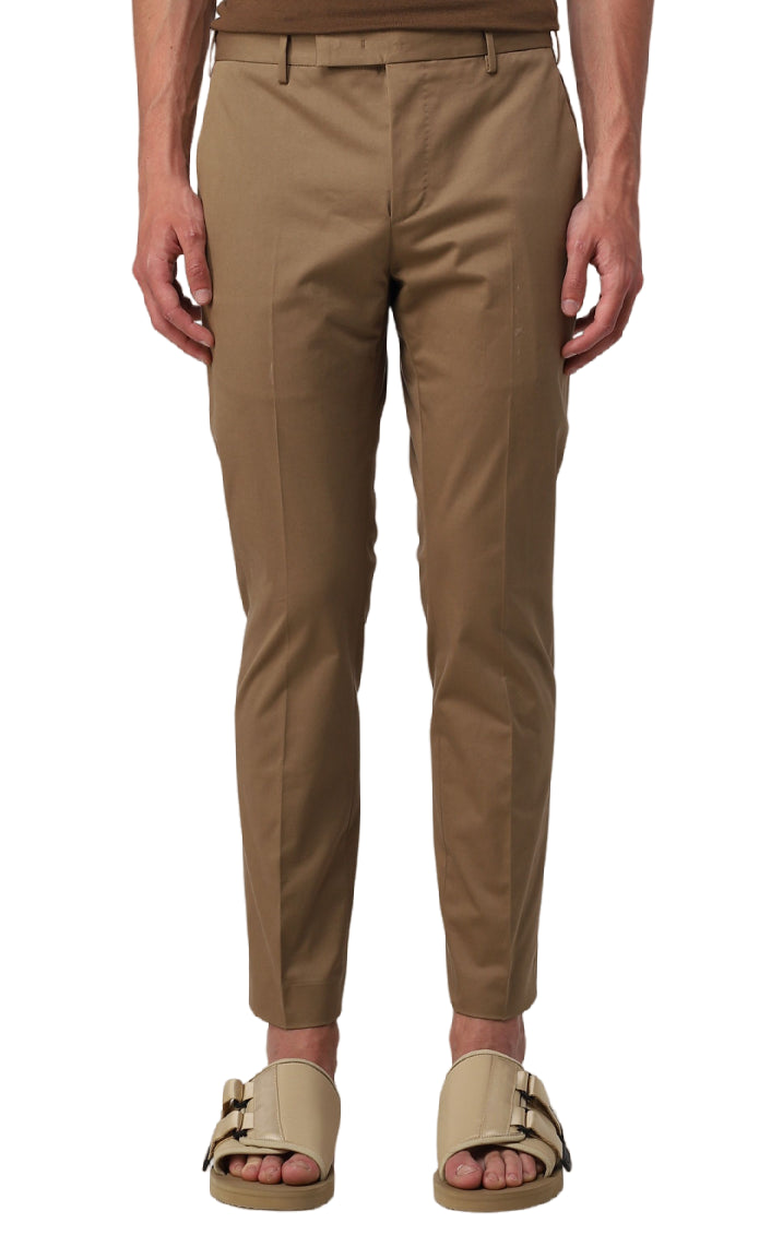 PT01 PANTALONE GABARDINE TABACCO