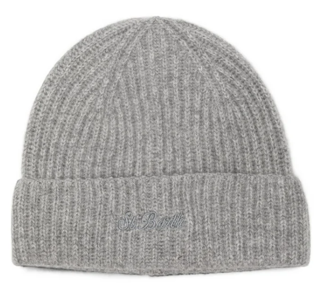 MC2 SAINT BARTH BERRETTO WENGEN CASHMERE GREY MELANGE