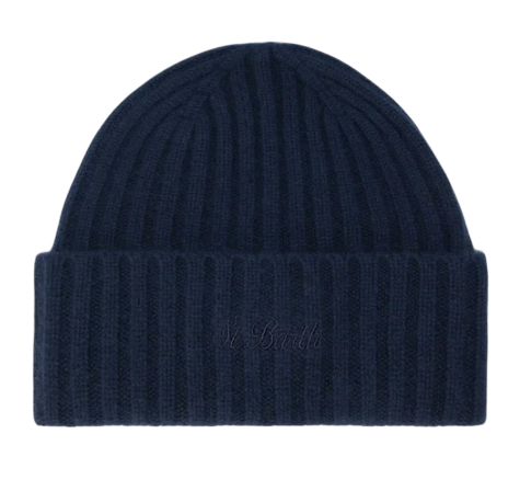 MC2 SAINT BARTH BERRETTO WENGEN CASHMERE NIGHT BLUE