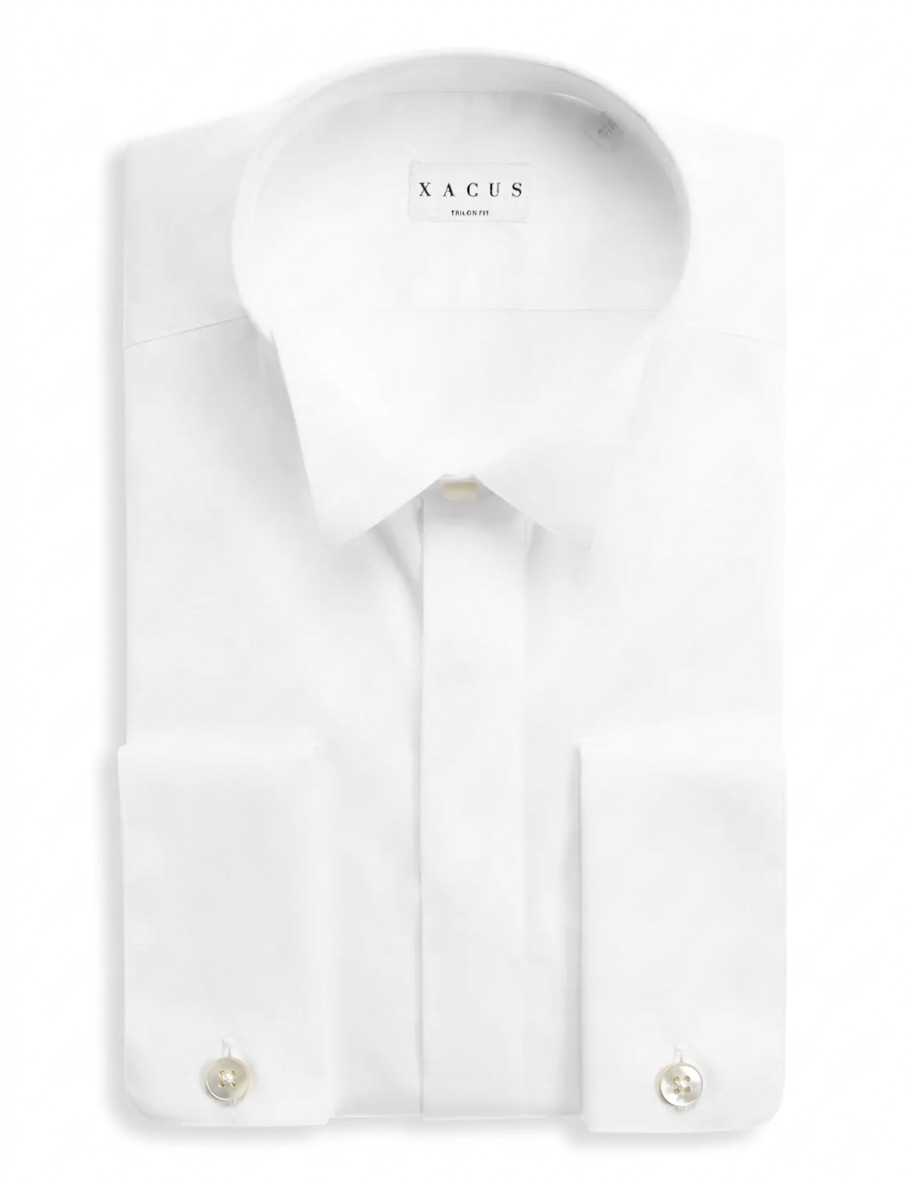 XACUS CAMICIA COLLO DIPLOMATICO TINTA UNITA BIANCO