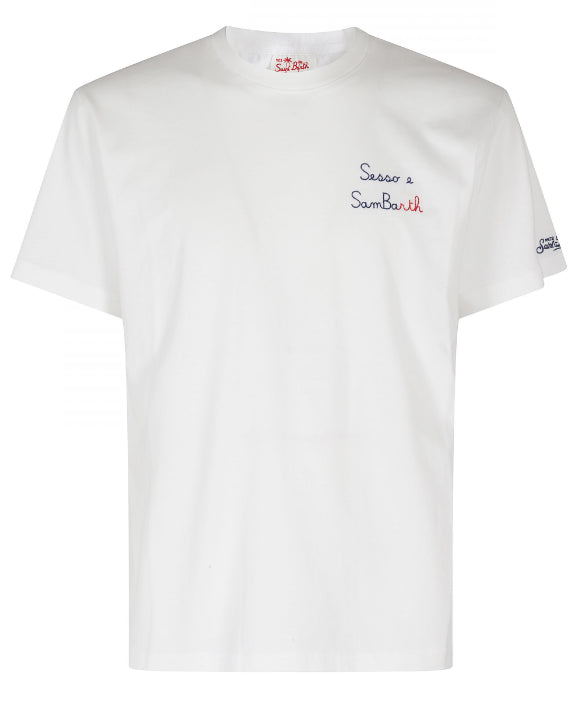 MC2 SAINT BARTH T-SHIRT DONNA SESSO E SAMBART BIANCA