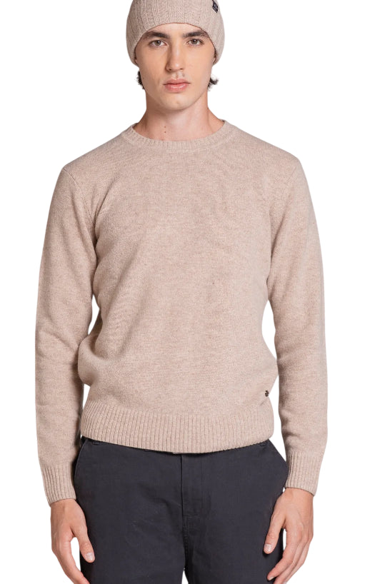 IMPURE MAGLIONE CHARLIE SWEATER IN LAMBSWOOL BEIGE