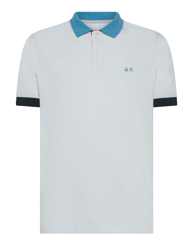 SUN68 UOMO POLO 3 COLOR WAY BIANCO