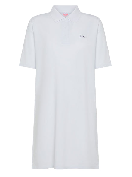 SUN68 DONNA POLO ABITO NAVY BIANCO