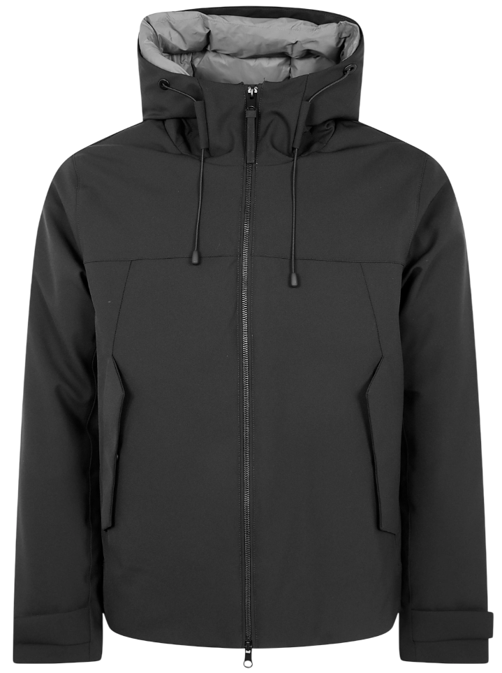 PEOPLE OF SHIBUYA GIUBBOTTO CON CAPPUCCIO HANEDA BLACK