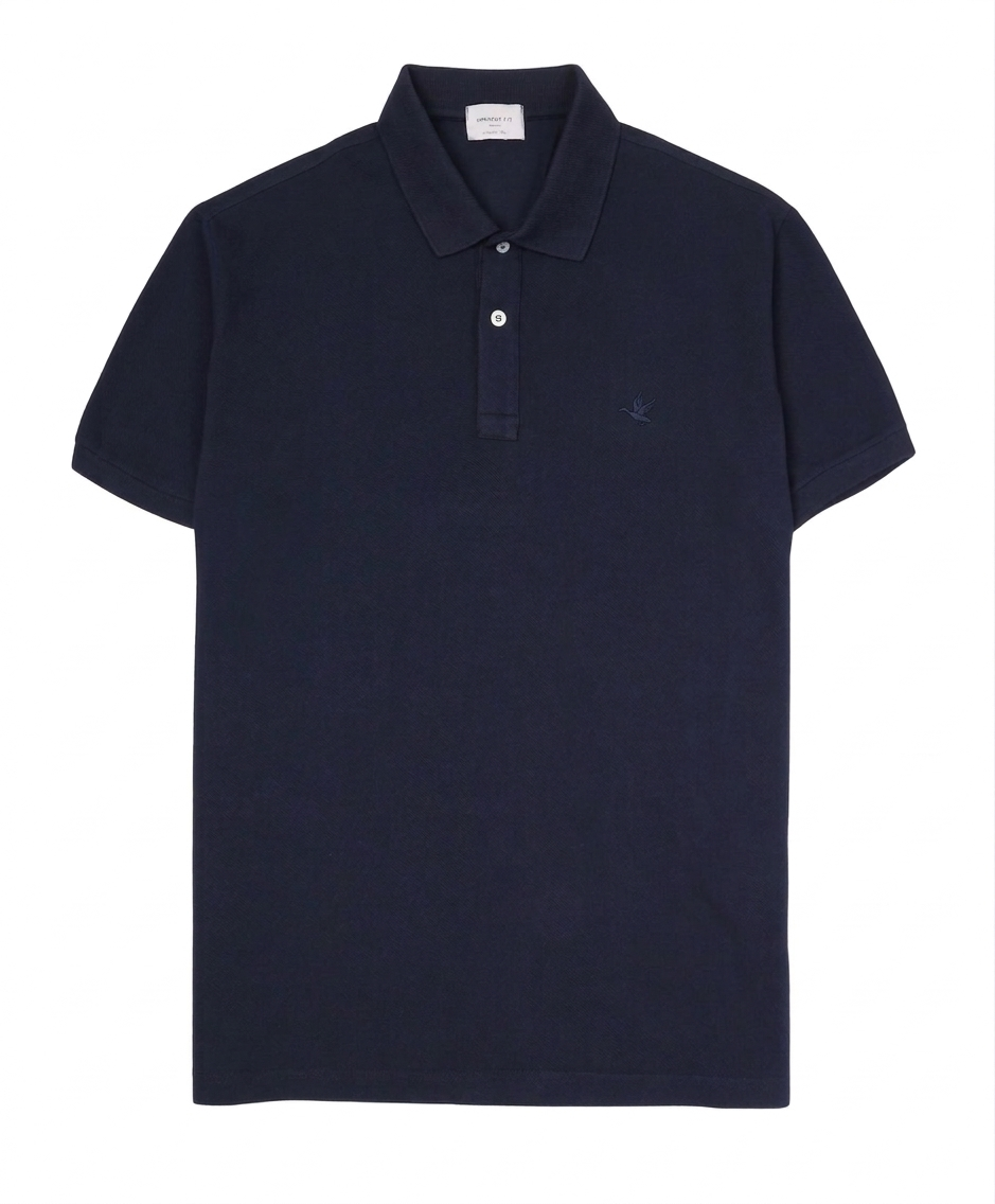 BROOKSFIELD POLO IN PIQUET DI COTONE CON LOGO RICAMATO COLORE BLU NAVY