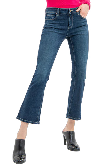 FRACOMINA JEANS CROPPED EFFETTO PUSH UP IN DENIM