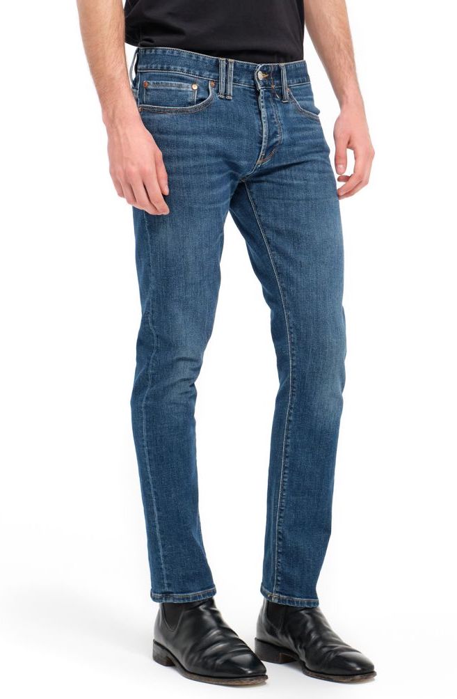 CYCLE UOMO JEANS BONE COMFORT SKINNY NAVY BLUE