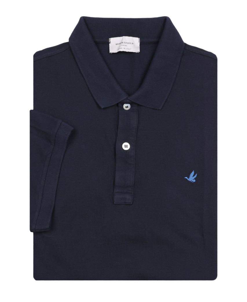 BROOKSFIELD POLO LIGHT COTTON BLU NAVY