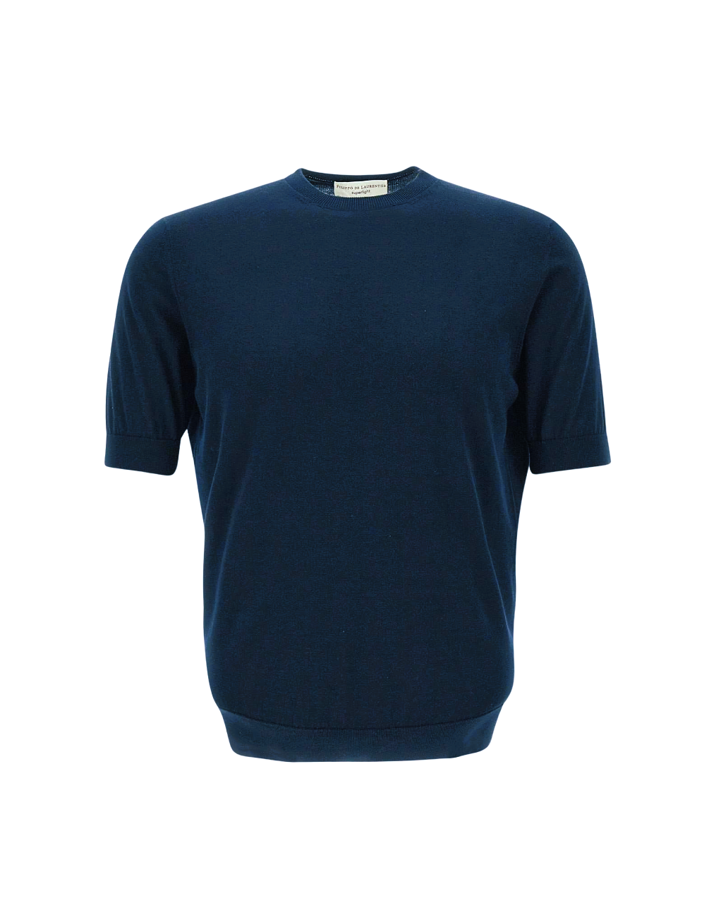 TSHIRT GIROCOLLO INDACO
