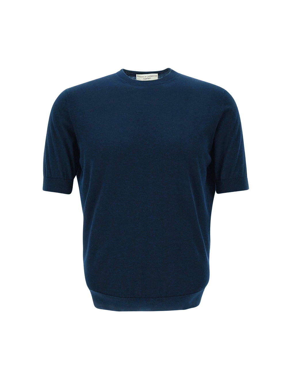 TSHIRT GIROCOLLO INDACO