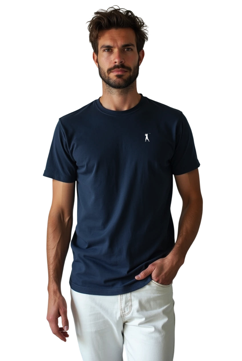 MARK MIDOR T-SHIRT IN MISTO COTONE COLORE BLU NAVY