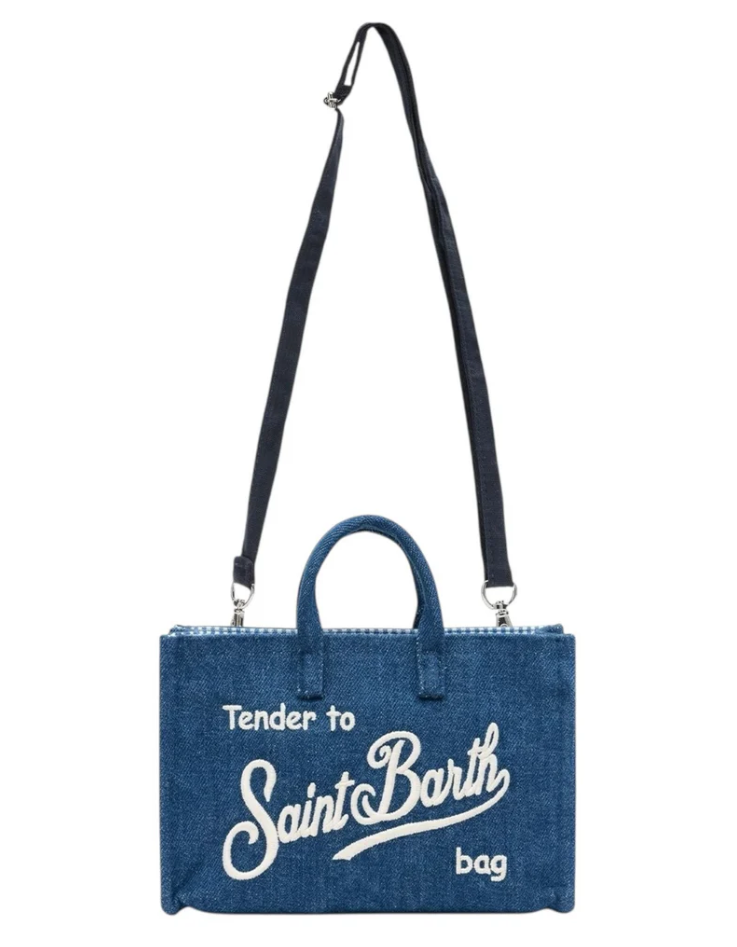 MC2 SAINT BARTH POCHETTE DONNA PHONE BAG DENIM 00436L DENIM