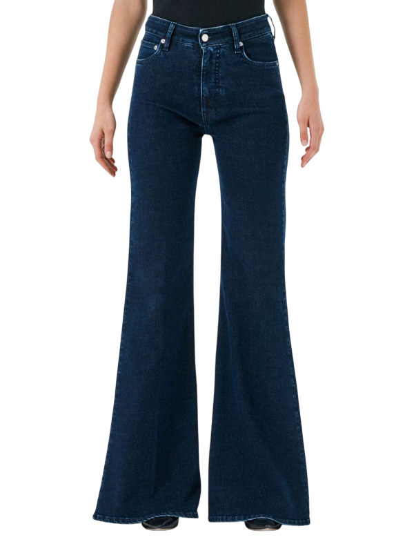 CYCLE JEANS DONNA FLAIRE HIGH RISE SUPER STRETCH DEEP BLUE