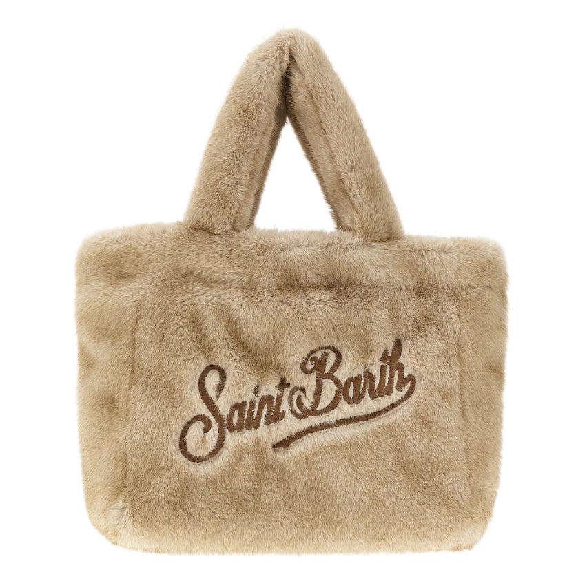 MC2 SAINT BARTH BORSA MINI VANITY SOFT FUR 12M18 EMB BEIGE