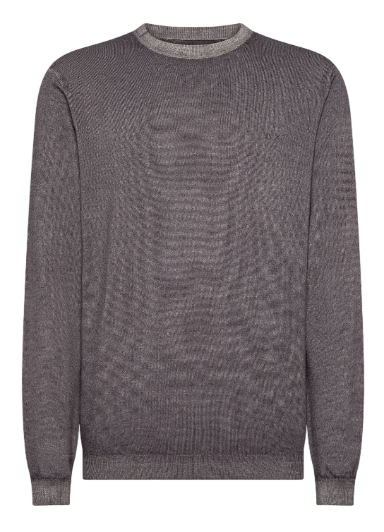 SUN68 UOMO MAGLIA IN LANA VINTAGE COLORE GRIGIO SCURO