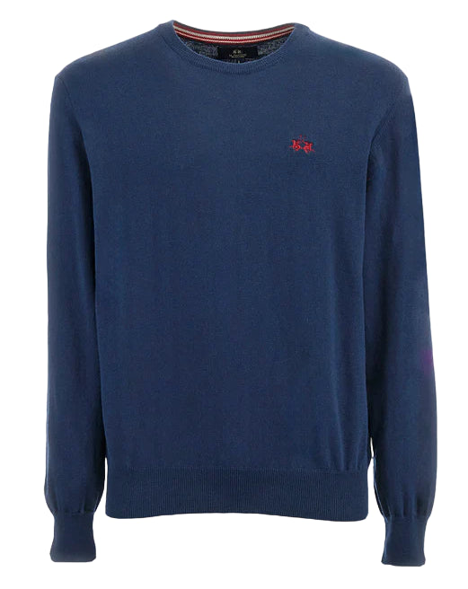 LA MARTINA PULLOVER REGULAR FIT COTONE BLU NAVY