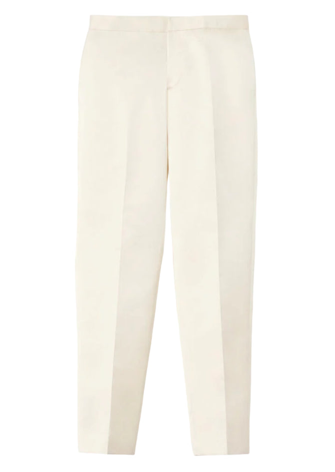 FABIANA FILIPPI PANTALONI IN DUCHESSE COLORE BURRO