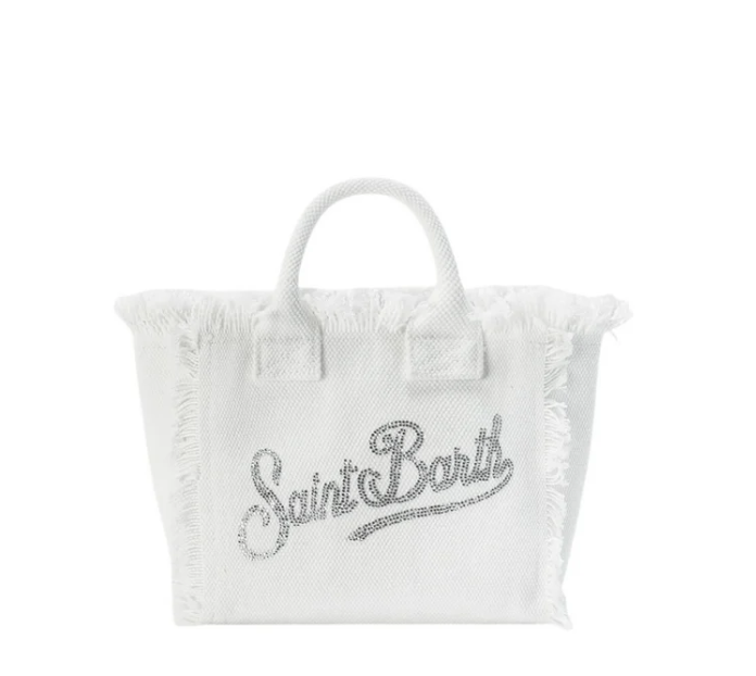 MC2 SAINT BARTH BORSA DONNA VANITY MINI 02571L 01 STRASS BIANCO