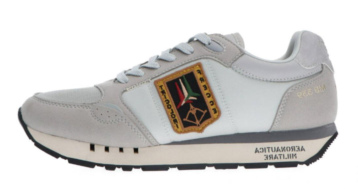 AERONAUTICA MILITARE SNEAKERS UOMO FRECCE TRICOLORI PLASTER GRAY