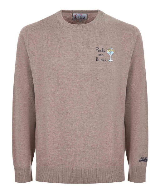 MC2 SAINT BARTH MAGLIONE HERON LIGHT EMBRY POCHI MA BUONI BEIGE