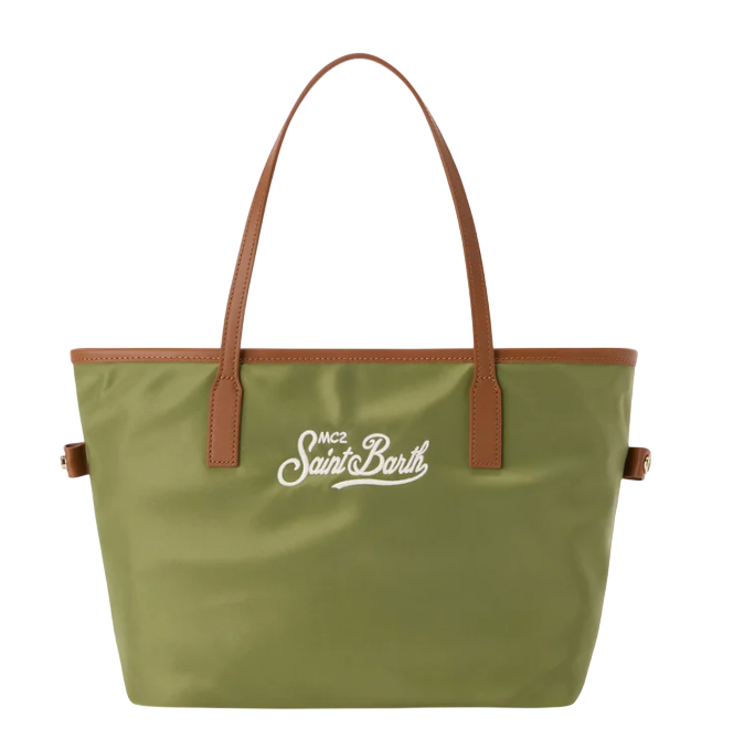 MC2 SAINT BARTH BORSA CITY MEDIUM IN NYLON VERDE MILITARE
