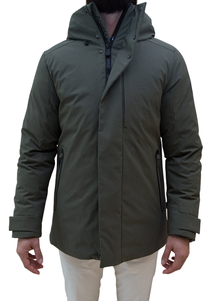 SAVE THE DUCK PARKA CON CAPPUCCIO DA UOMO WILDER LAUREL GREEN