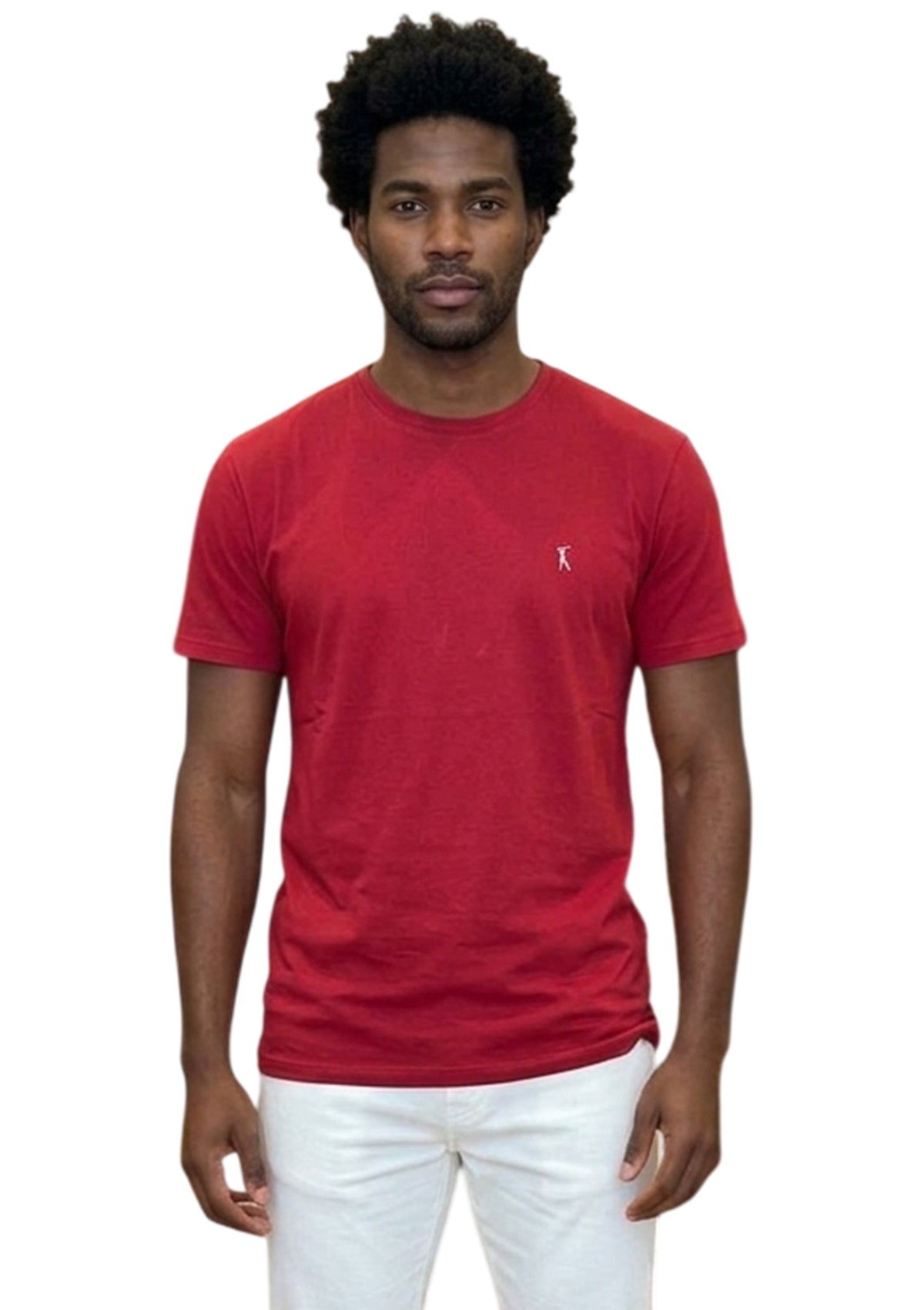 MARK MIDOR T-SHIRT IN COTONE COLORE ROSSO