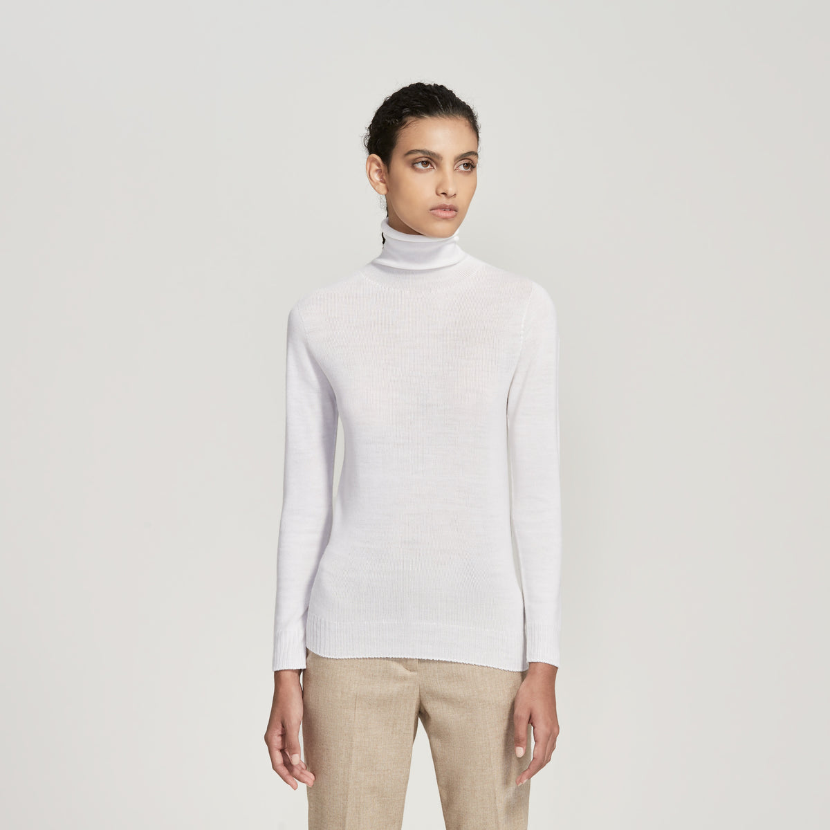 FABIANA FILIPPI MAGLIA IN LANA MERINO COLORE RAFIA